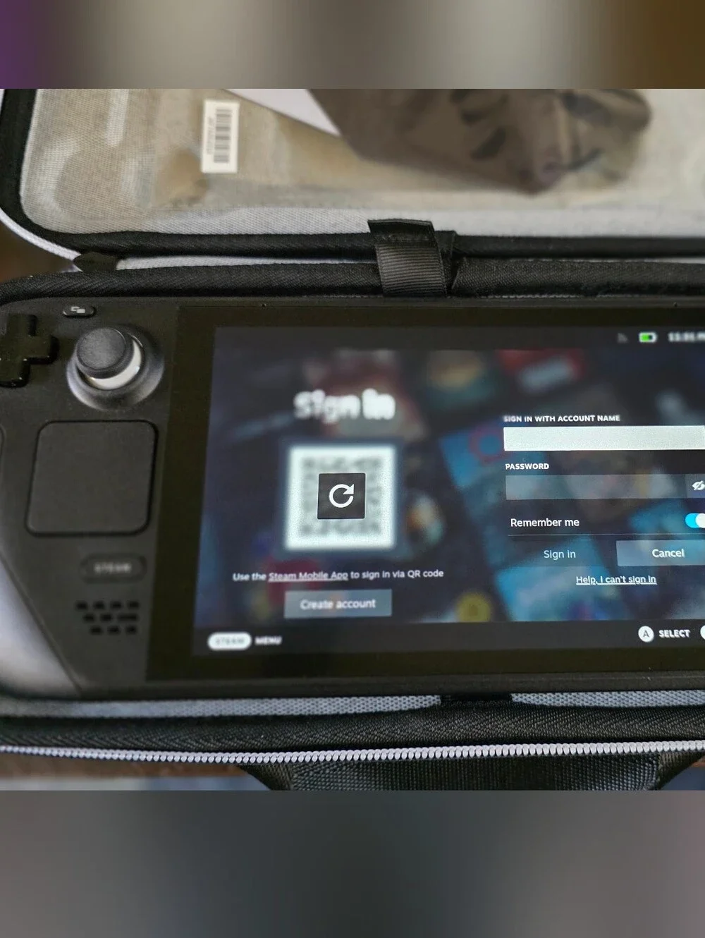 Portable Gaming Console in Black